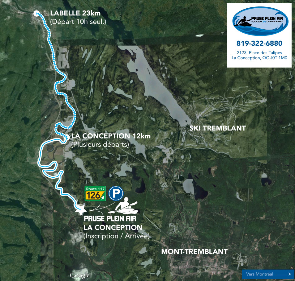 Kayak Canot SUP Pause Plein Air Mont Tremblant